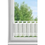 EUROFIRANY KRÁTKÁ ZÁCLONA NA POUTKÁCH HESTIA 150X40 CM BÍLÁ – Hledejceny.cz
