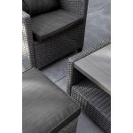 di volio Zahradní nábytek GENOVA Šedo / grafitový – Zboží Mobilmania