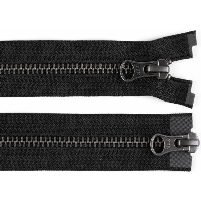 Zip kovový YKK No 5 dělitelný 2 jezdce / dvoucestný 60 cm na kožené bundy Varianta: černá černý nikl, Balení: 1 ks – Hledejceny.cz