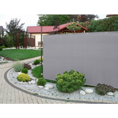 MyBestHome Stínící plotová zástěna 1,2x10 m PREMIUM, ratanový vzor šedá, 240g/m2 – Zbozi.Blesk.cz