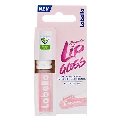 Labello Pflegender Lip Gloss pečující olej na rty Transparent 5,5 ml