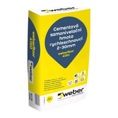 Weber Rychletvrdnoucí samonivelační hmota 2-30mm 25Mpa Weberfloor 4150 25 kg – Sleviste.cz