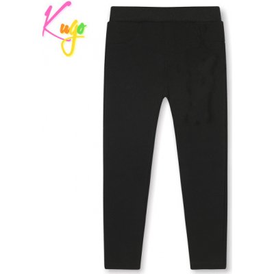 Kugo dívčí zateplené legíny WL0912 černá – Zboží Mobilmania