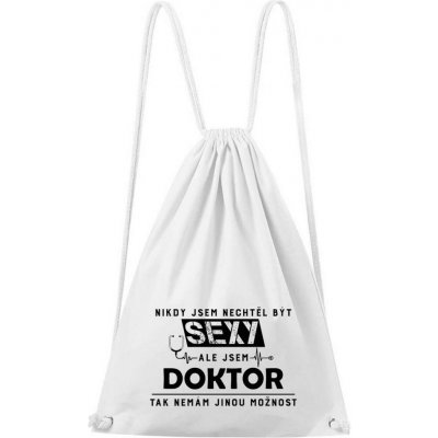Dobrý triko bavlněný batoh Sexy doktor Bílá – Hledejceny.cz