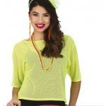 Fiestas Guirca Fiestas Neonově žluté triko 80 tá léta – Sleviste.cz