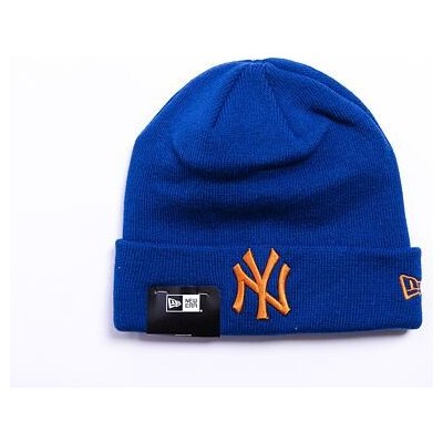 New Era Kulich MLB League Essential Cuff Beanie New York Yankees Royal Blue Orange