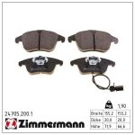 Sada brzdových destiček, kotoučová brzda ZIMMERMANN 24705.200.1