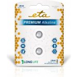 ETA PREMIUM ALKALINE LR44 2ks LR44PREM2 – Zboží Živě