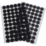 Suchý zip samolepicí kolečka Ø15 mm, malé, 2 černá – Zboží Mobilmania