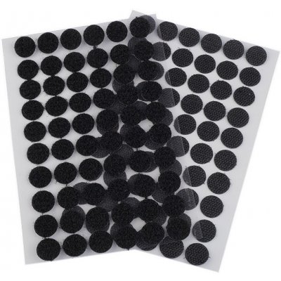 Suchý zip samolepicí kolečka Ø15 mm, malé, 2 černá – Zboží Mobilmania