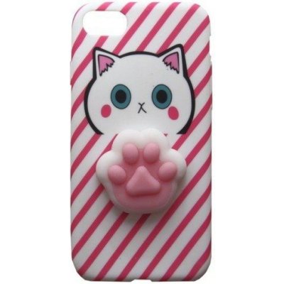 Pouzdro Jelly Case Jelly na iPhone XS - Hello Kitty - 4D - růžové