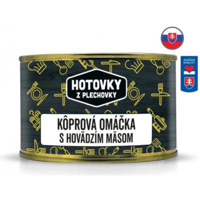 Hotovky z plechovky Koprová omáčka s hovězím masem 400 g – Zboží Dáma