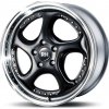 Alu kolo, lité kolo RH Turbo P 8,5X18 5X130 ET59 Black High Gloss Polished Lip