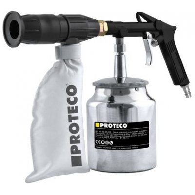 Pistole pískovací pneumatická PROTECO s nástavci (univerzální použití) – Zboží Dáma