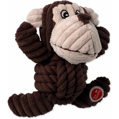 DOG FANTASY Safari opice s uzlem pískací 18 cm – Zboží Mobilmania