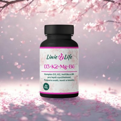 Linie4Life D3+K2+Mg+B6 60 kapslí – Hledejceny.cz