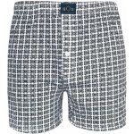 Pánské volné boxerky šedo-bílá kostka – Zboží Mobilmania