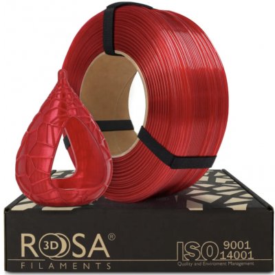 Rosa3D PETG 1,75 mm 0,8 kg červené víno transparentní – Zboží Živě