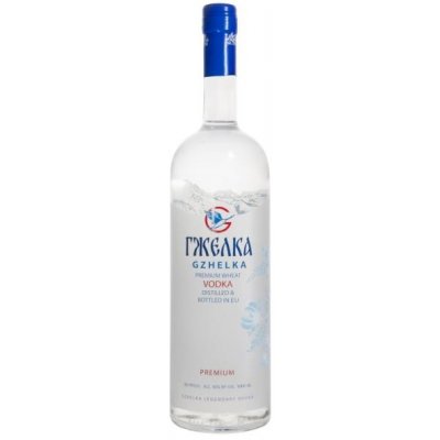 Gzhelka Vodka 40% 1 l (holá láhev) – Sleviste.cz