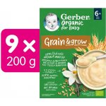 Gerber Organic Nemléčná kaše s příchutí vanilky 9 x 200 g – Zboží Mobilmania