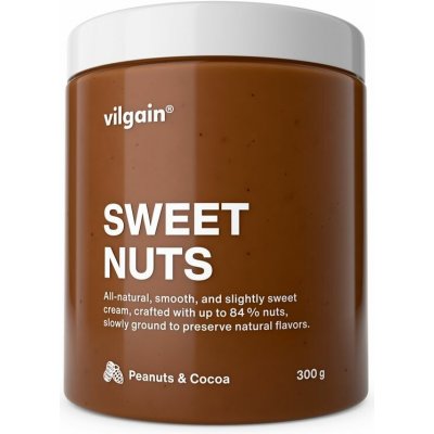 Vilgain Sweet Nuts Arašídy s kakaem 300 g – Zbozi.Blesk.cz
