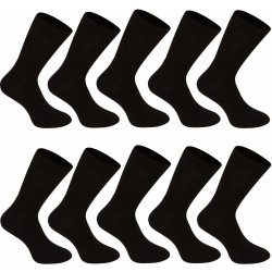 Nedeto 10PACK ponožky vysoké bambusové 10NDTP001 černé