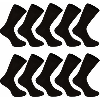 Nedeto 10PACK ponožky vysoké bambusové 10NDTP001 černé
