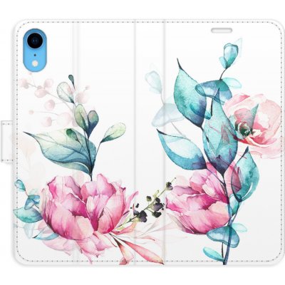 Pouzdro iSaprio Flip s kapsičkami na karty - Beautiful Flower Apple iPhone XR – Zboží Mobilmania