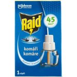Raid elektrický odpařovač s eukalyptovým olejem proti komárům náhradní náplň 45 nocí 27 ml – Hledejceny.cz