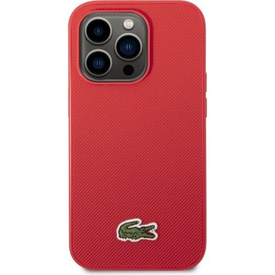 Pouzdro Lacoste Iconic Petit Pique Logo iPhone 14 Pro Max - červené