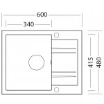 Sinks SIGLI60048091 LINEA 600 Beige – Sleviste.cz