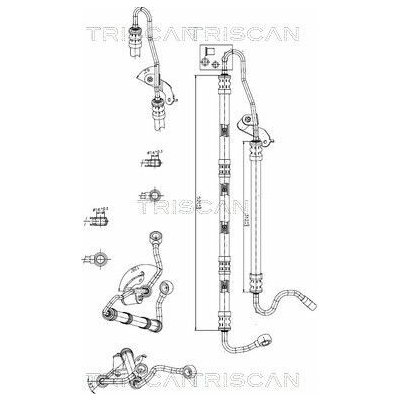 Hydraulická hadice, řízení TRISCAN 8516 11026 – Sleviste.cz