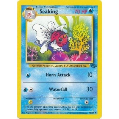 Pokémon kusová karta JU 46/64 Seaking - Jungle Stav: Good