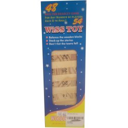 Wooden Toys dřevěná věž s čísly