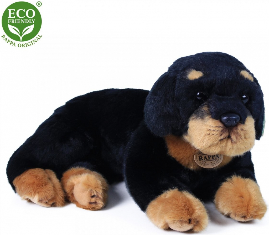 Pes Rottweiler ležící 38 cm