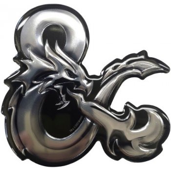 CyP Brands Samolepka Dungeons and Dragons Logo s metalickým efektem