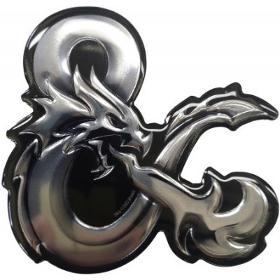 CyP Brands Samolepka Dungeons and Dragons Logo s metalickým efektem