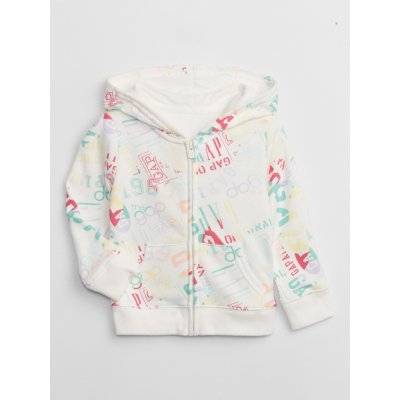 Gap Baby mikina na zip Bílá – Zboží Dáma