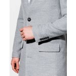 Ombre Clothing pánský kabát C432 šedý – Zboží Dáma