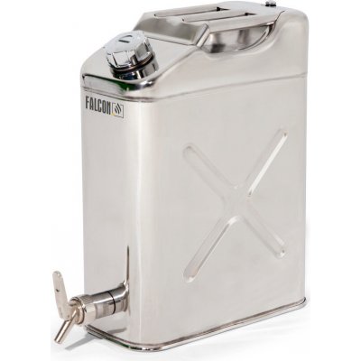 Falcon bezpečnostní kanystr z nerezu se stáčecím kohoutem 20 litrů – Sleviste.cz