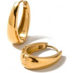 Troli Slušivé oválné náušnice z pozlacené oceli VAAJDE2309071G – Zboží Dáma