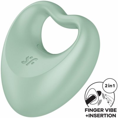 Satisfyer Perfect Pair 3 prstový a vibrační erekční kroužek – Zboží Mobilmania