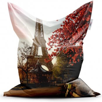 SABLIO Eiffelova věž a červený strom 150x100 cm