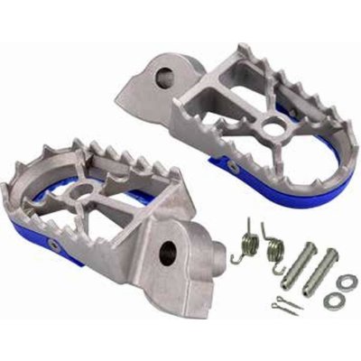 BUZZETTI stupačky řidiče YAMAHA YZ 65/85 18-22; YZ 125/250 99-22; YZ250/400/426/450F 99-22; WR250/400/426/450 98-22 ( nerez v kompletu s montážní sadou 2 pružiny, 2 svorky, 2 podložky, 2 závlačky) | Zboží Auto