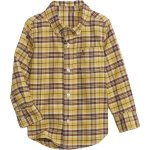 GAP Dětská kostkovaná košile oxford Žlutá Žlutá – Zboží Dáma
