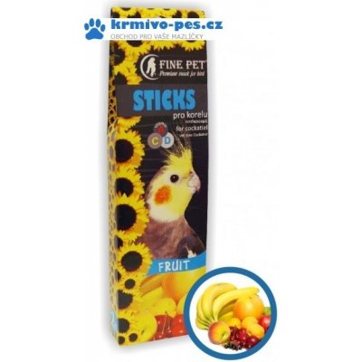 Lolo Pets Fine Pet Sticks tyčinky ovocné pro korely 110 g – Zbozi.Blesk.cz