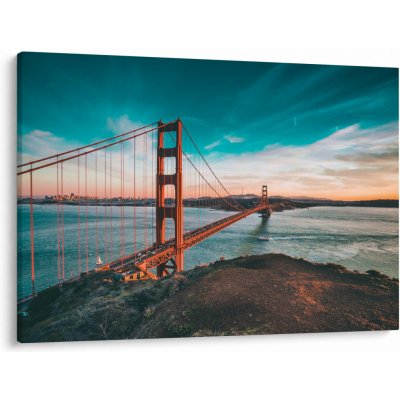 Obraz- Golden Gate, San Francisco, jednodílný 100x70 cm – Hledejceny.cz