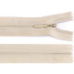 Zip nedělitelný skrytý No 3 délka 20 cm barva 307 krémová – Zboží Dáma