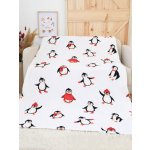 MKLuzkoviny.cz deka mikroplyš Exclusive Tučňáci bílé 150x200 – Zboží Dáma