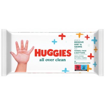 Huggies Single All Over Clean dětské vlhčené ubrousky 56 ks